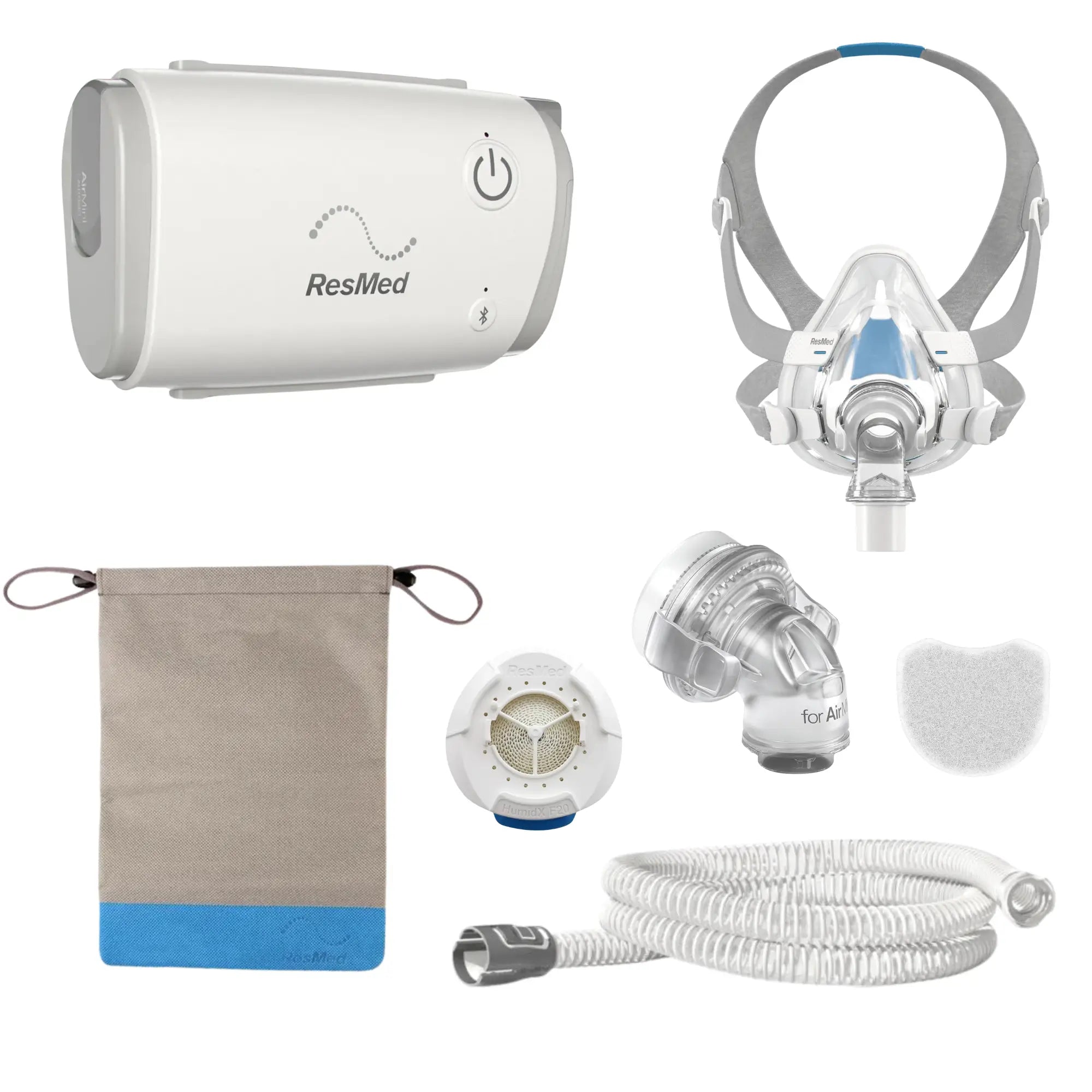 AirMini Travel Bundle with AirFit F20 CPAP Mask – Sleeplay