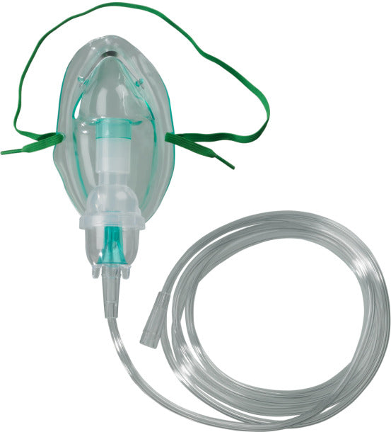 Front view of Drive Disposable Nebulizer Kit Info with disposable mask