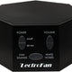 Front view of black LectroFan White Noise Machine