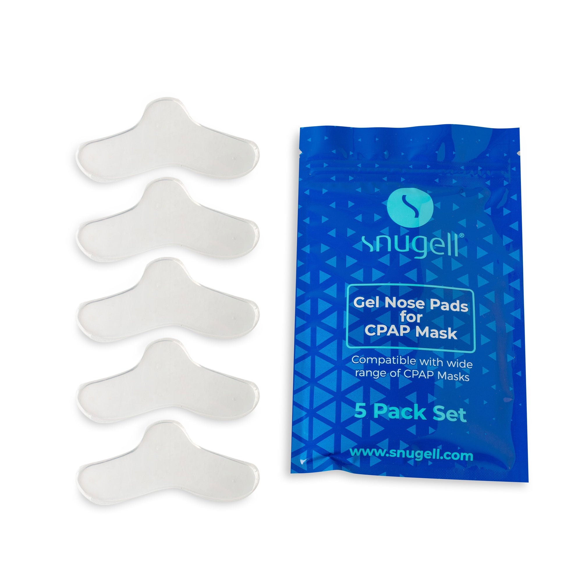 M.B. Leaf 2 Pack CPAP Nose Gel Pad - Nose Protector for Mask (Small - Case of 2) Nose Pads
