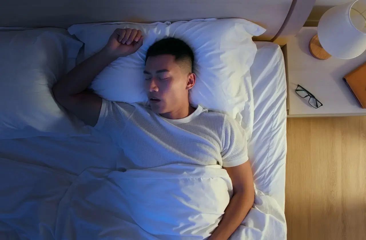 Men snoring 