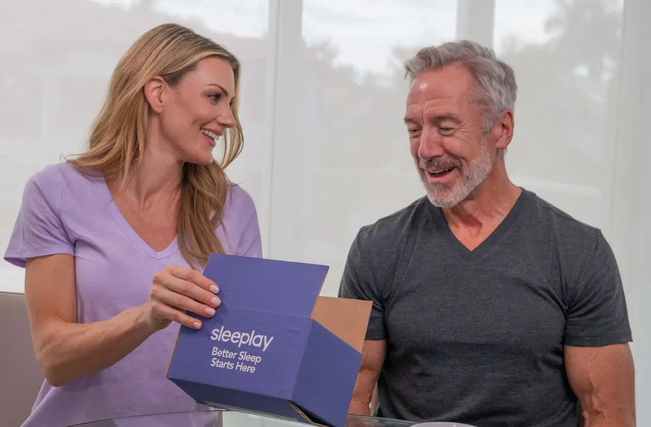 Couple happy with sleeplay package