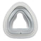 Fisher & Paykel FlexiFit 407 replacement seal, front view of foam cushion with gray silicone inner seal