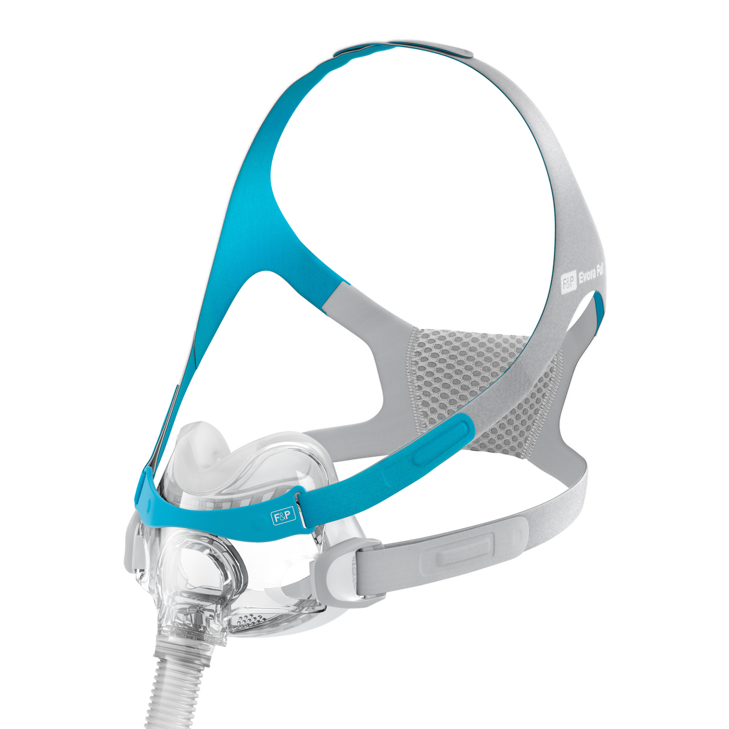 Evora Full Face CPAP Mask with Headgear side.