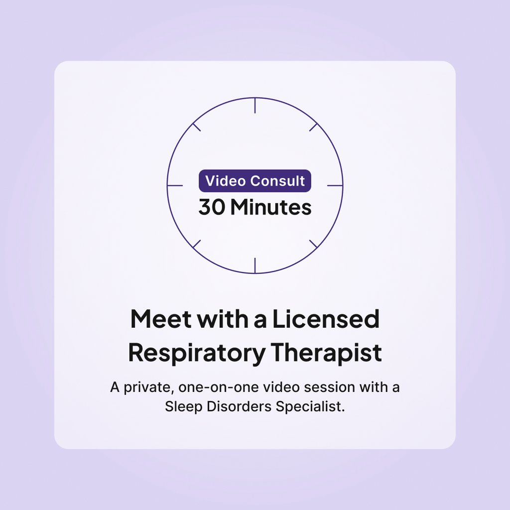 Sleeplay Sleep Consult: 30-minute video consult with a licensed Respiratory Therapist and Sleep Disorders Specialist