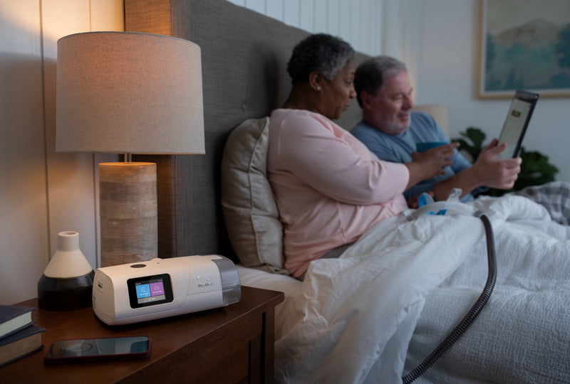 aircurve 11 cpap machine couple nightstand