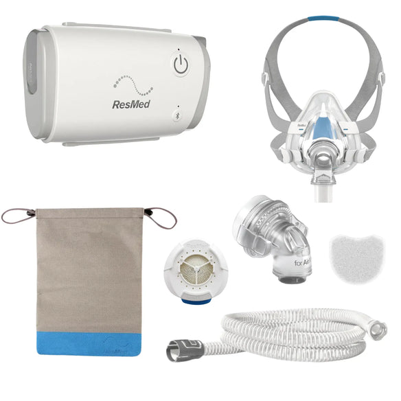 AirMini Travel CPAP Machine with AirFit F20 CPAP Mask Bundle