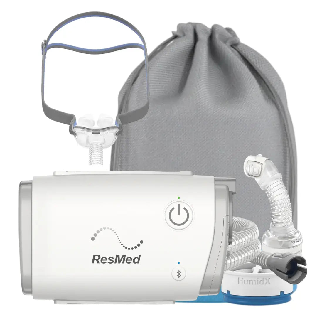 AirMini Autoset Travel CPAP Machine with AirFit P10 CPAP Mask Bundle