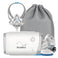 ResMed AirMini AutoSet machine with AirTouch F20 full face mask, carry bag, and HumidX
