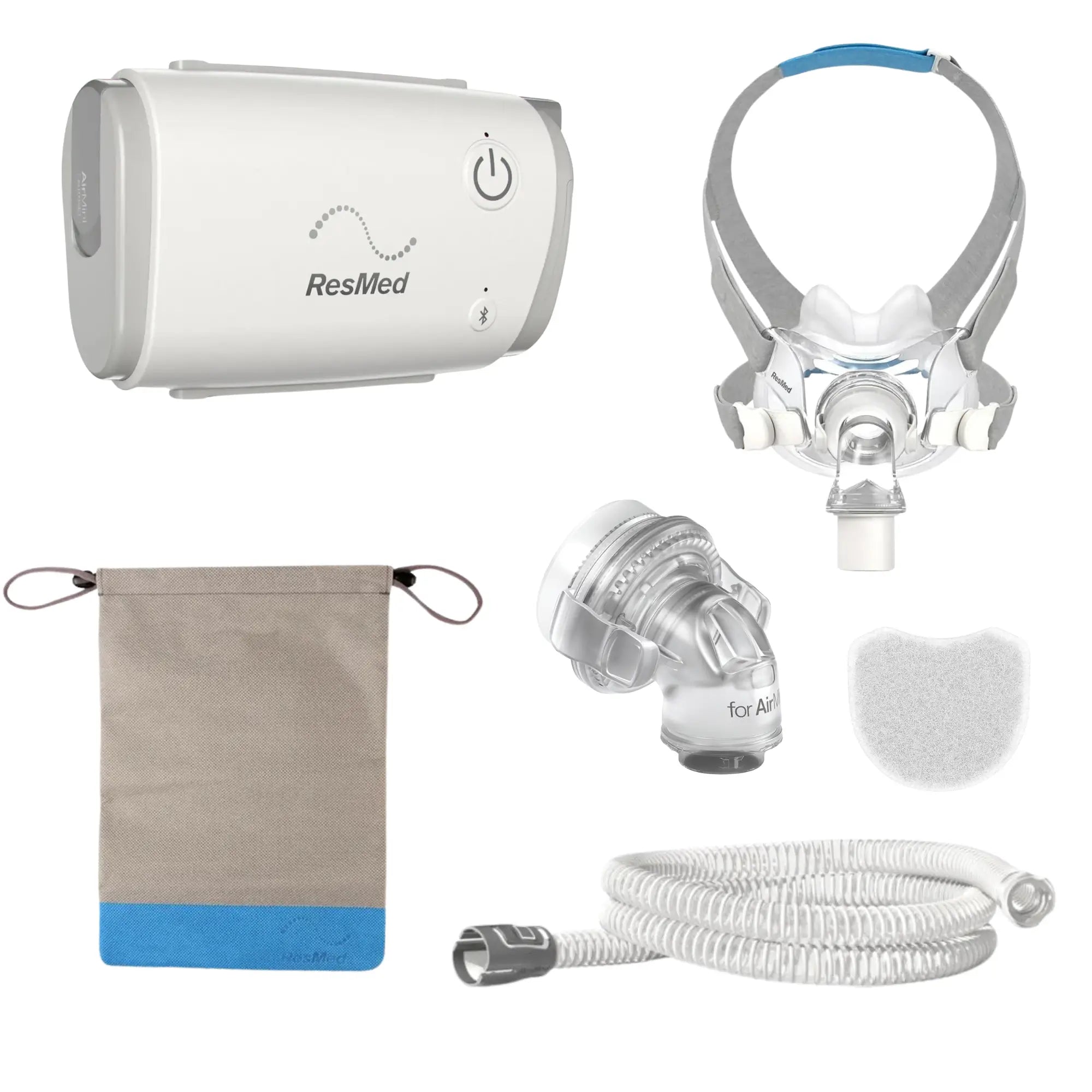 AirMini Travel CPAP Machine with AirFit F30 CPAP Mask Bundle