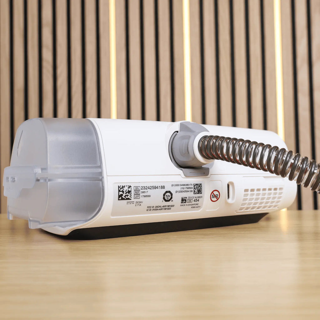 AirSense 11 & AirCurve 11 ClimateLineAir Heated Tube with cpap machine back 2