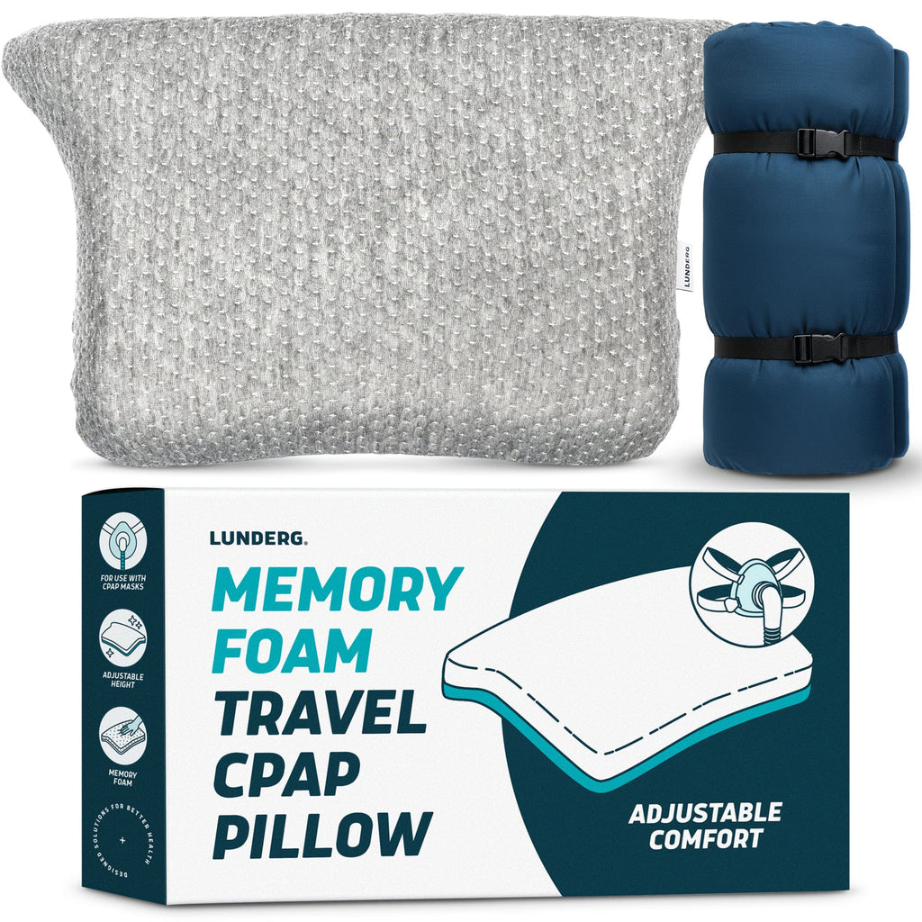 Travel-Size Memory Foam CPAP Pillow by Lunderg