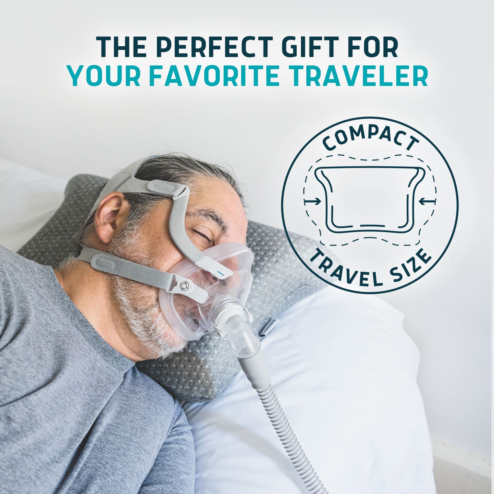 Travel-Size Memory Foam CPAP Pillow by Lunderg, view 9
