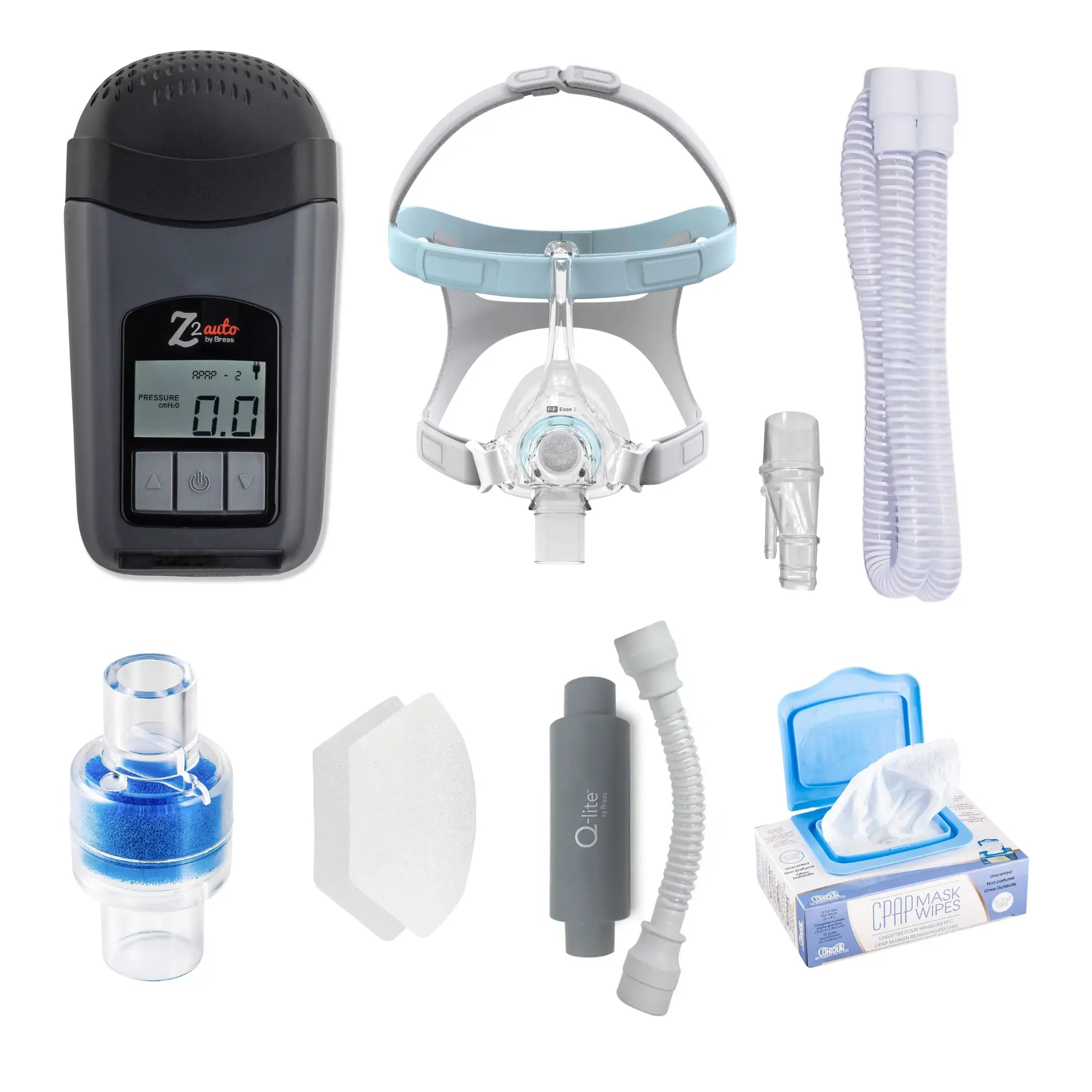 Breas Z2 Auto Travel CPAP Machine Eson 2 Bundle