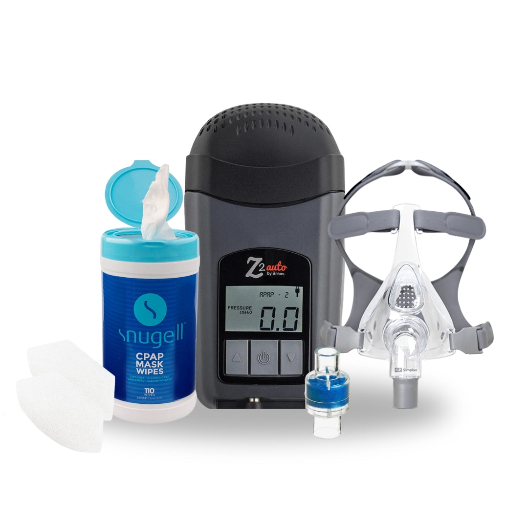 Breas Z2 Auto Travel CPAP Machine Simplus Bundle