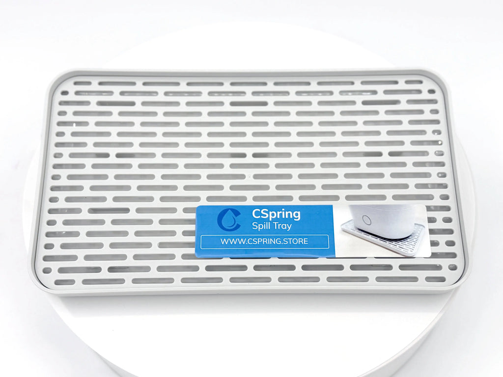 Spill protection tray for CPAP & CSpring