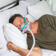 Side sleeping with the Evora Full Face mask.