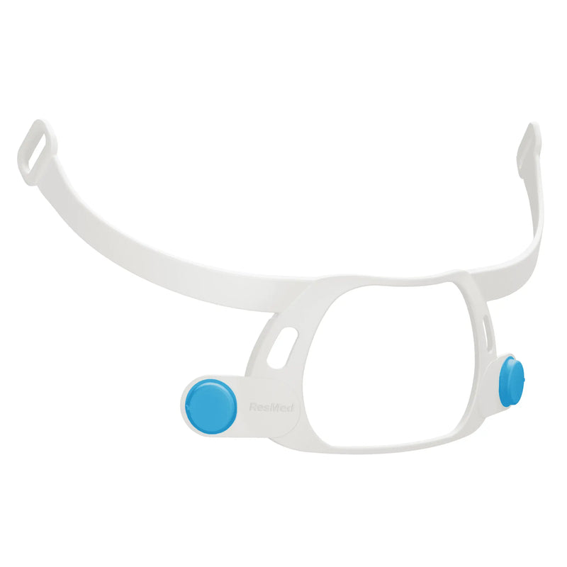 Side view of the AirFit F40 Full Face Mask showing the lightweight frame designed for comfort during sleep apnea therapy.