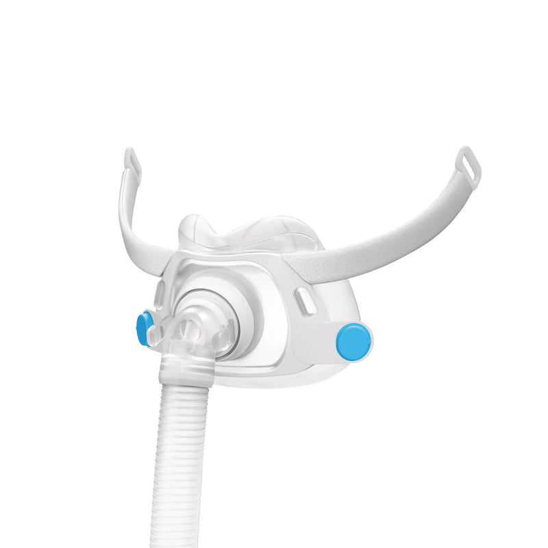The AirFit F40 mask frame, showcasing the integrated flexible structure for enhanced sleep quality in apnea patients. Full face CPAP mask frame.