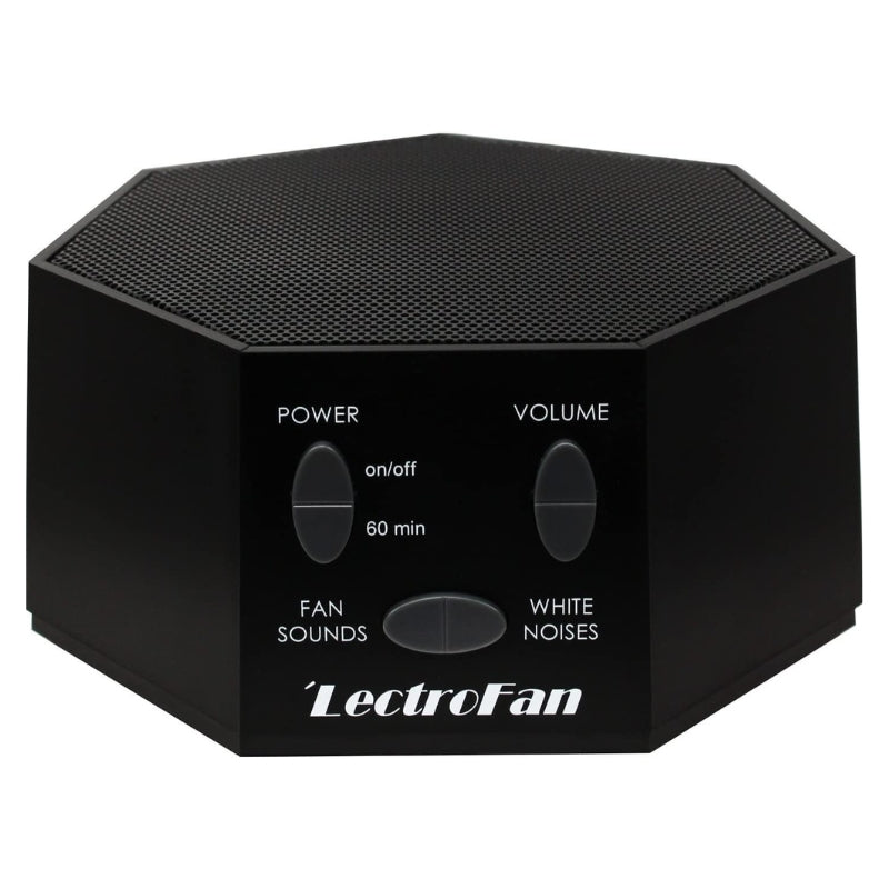 Front view of black LectroFan Noise Machine