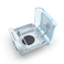 Top view with blue panel open for Philips Respironics DreamStation Heated Humidifier