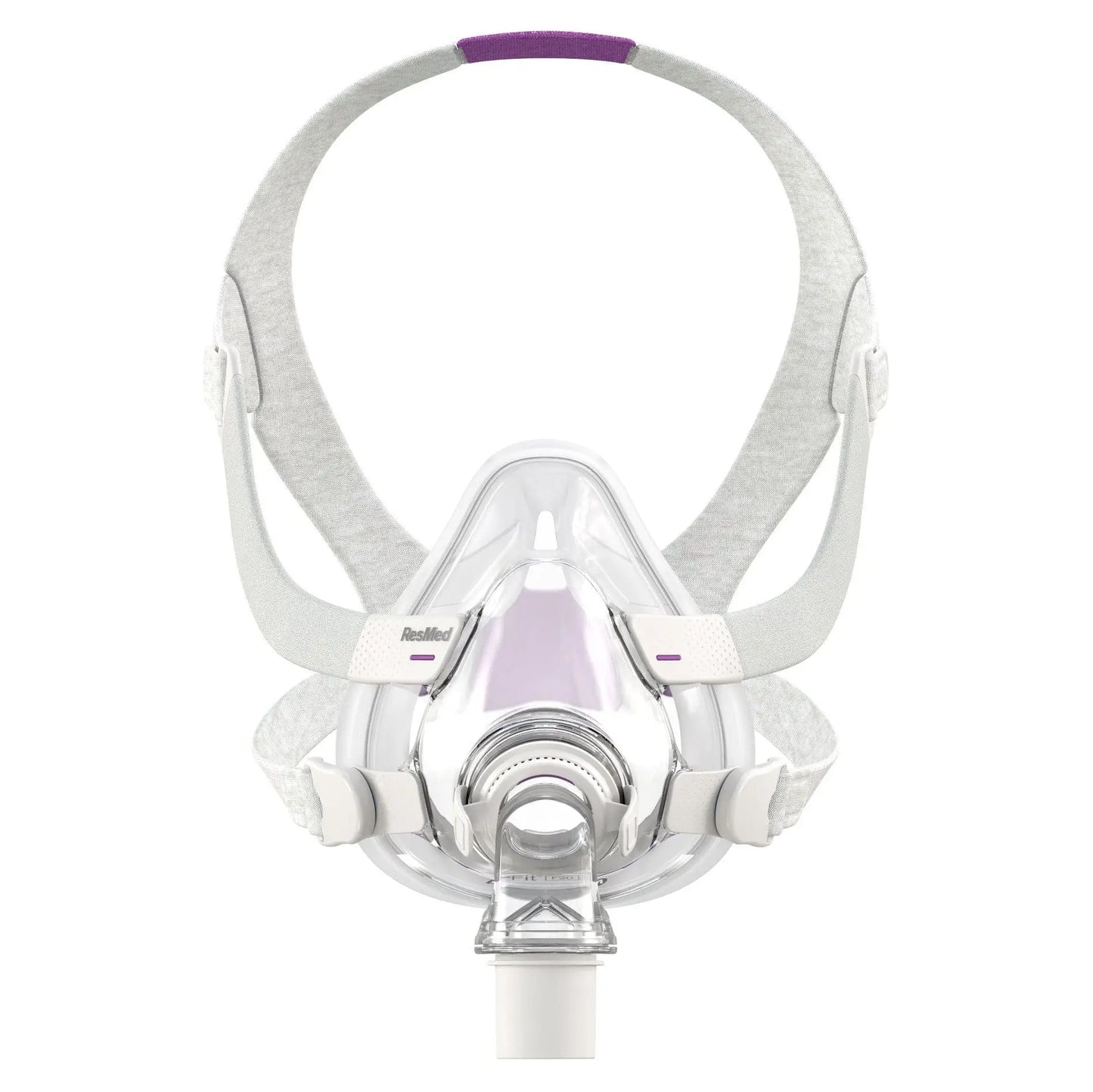 Resmed AirFit&trade; F20 for Her full face mask with headgear in a white background