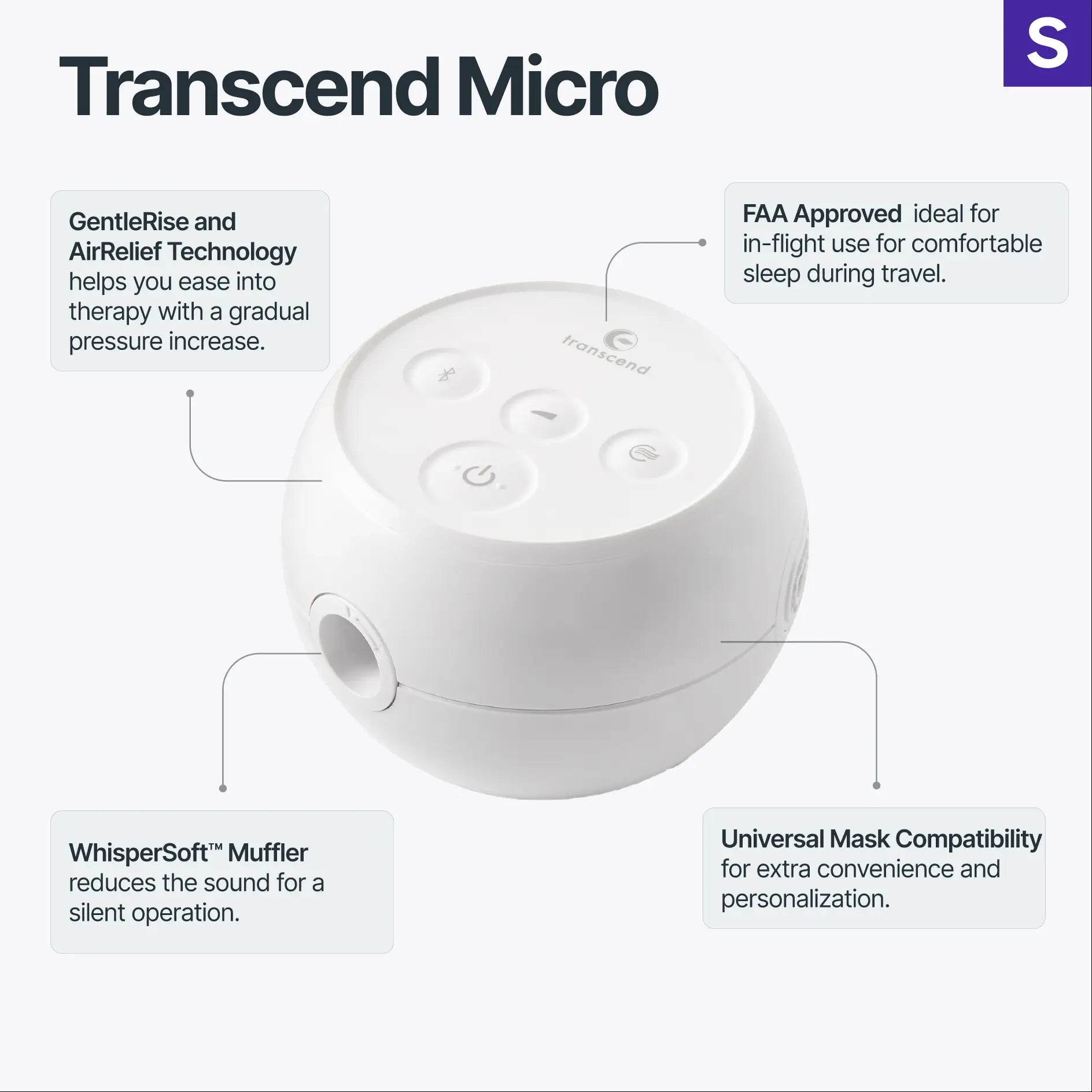 Transcend Micro Auto Travel CPAP Machine – Sleeplay