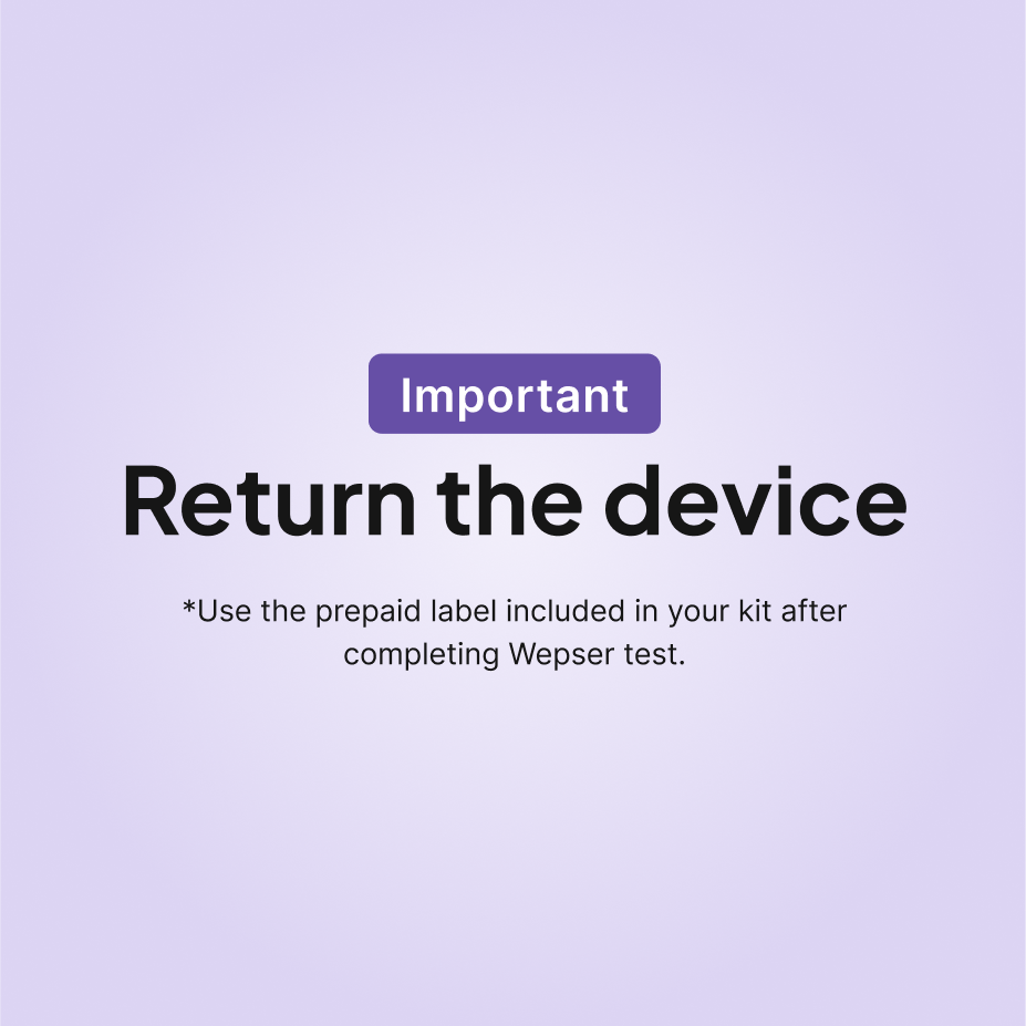 Important: Return the device