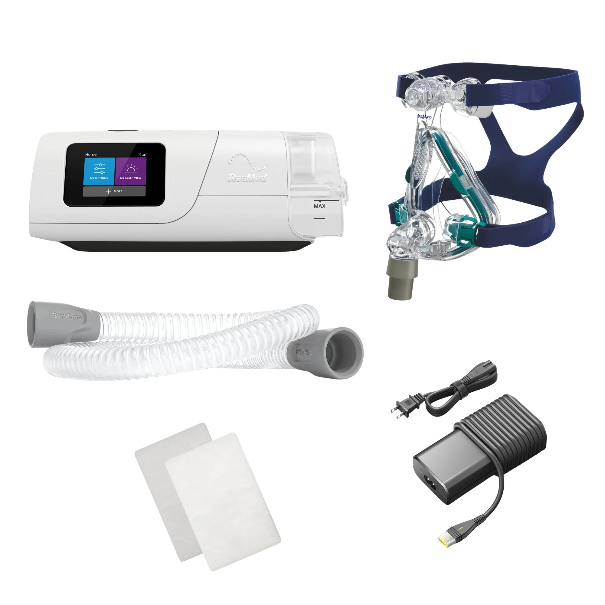aircurve 11 Autoset Bundle with Mirage Quattro Full Face Mask & Filters
