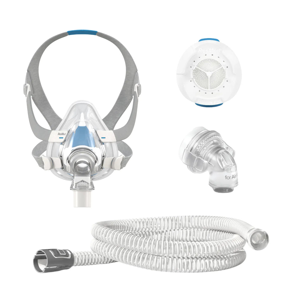 AirFit F20 with the AirMini F20 setup pack: HumidX F20, F20 connector and AirMini tubing