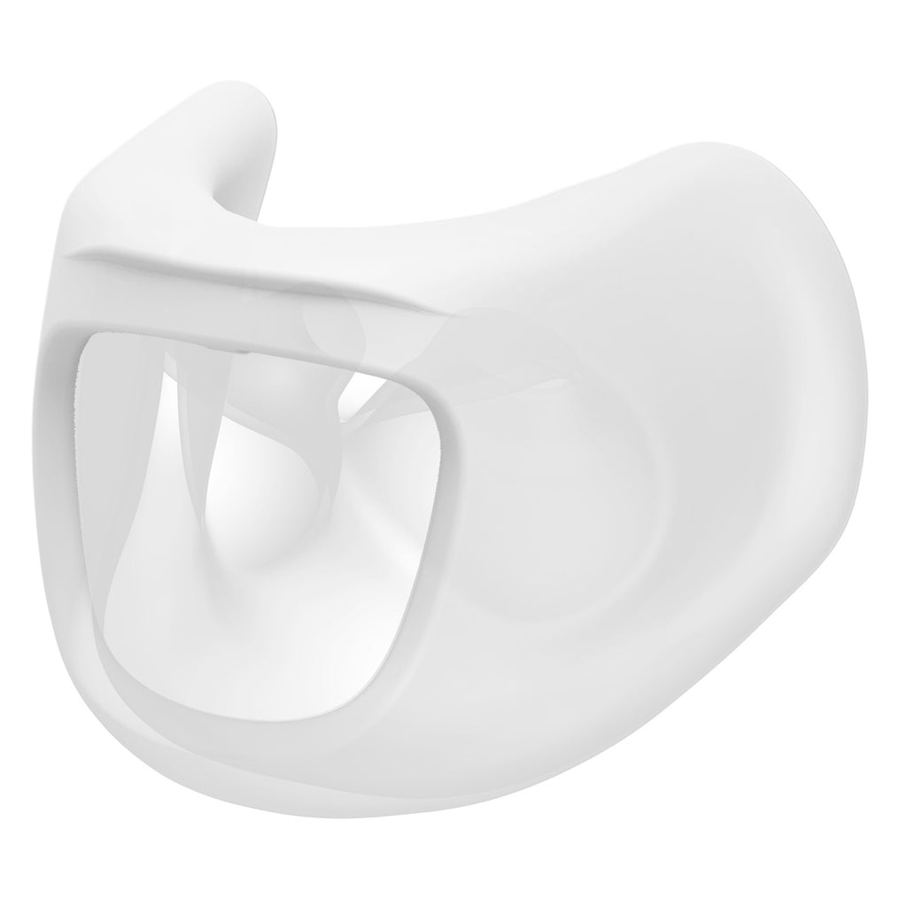 Side view for the F&P Pilairo and Pilairo Q cushion.
