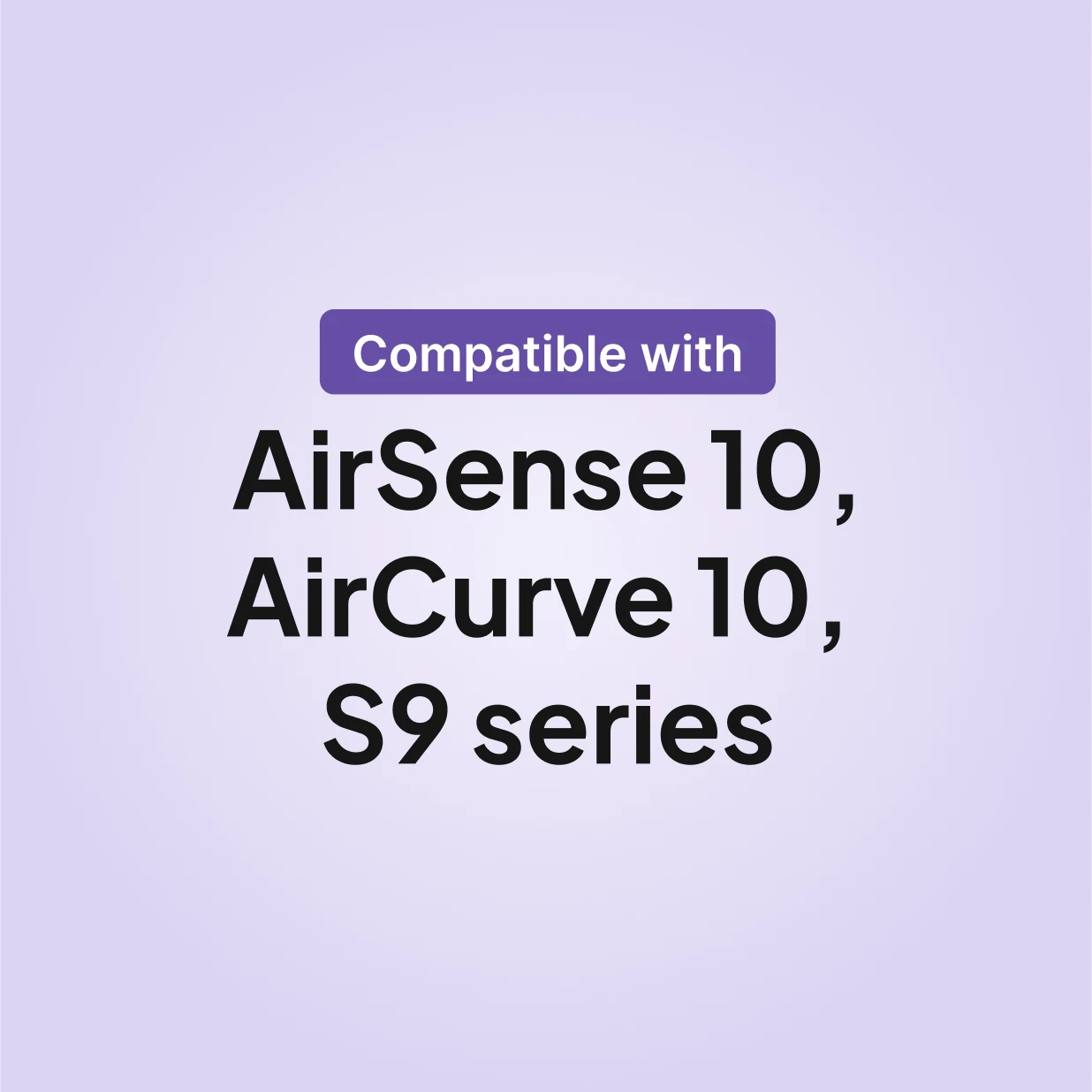 Hypoallergenic CPAP filters compatibility chart showing AirSense 10, AirCurve 10 and S9 series ResMed machines.