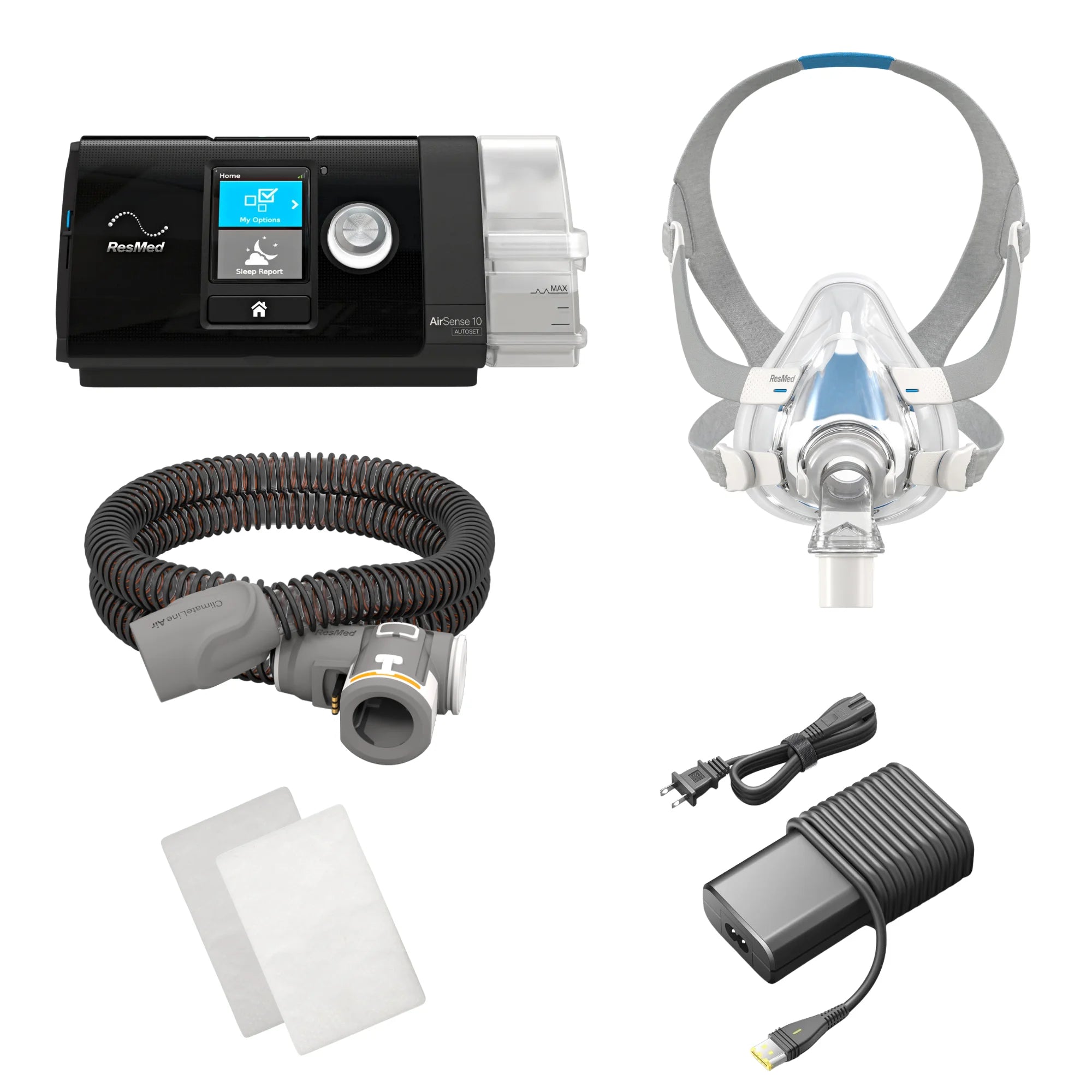 AirSense 10 AutoSet Bundle with AirTouch F20 Full Face Mask
