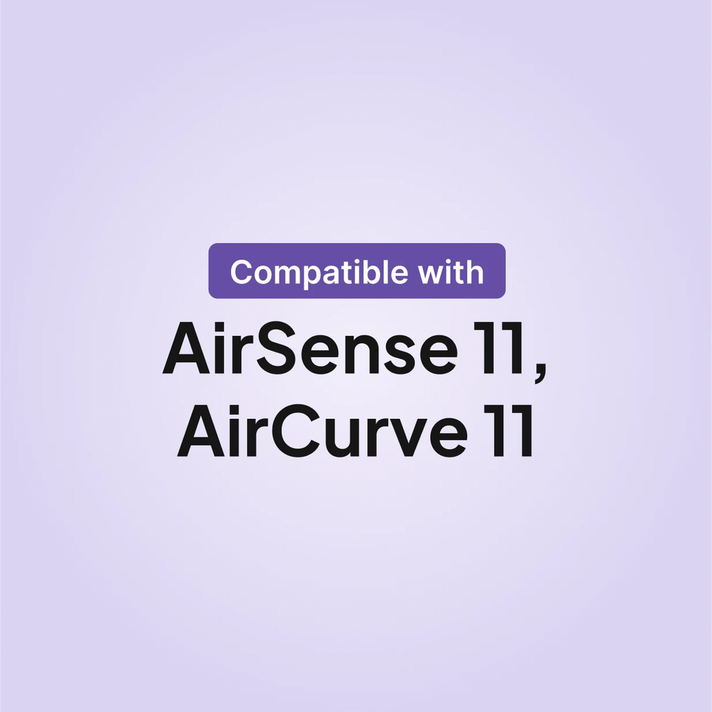 CPAP filter compatibility chart showing AirSense 11 and AirCurve 11 standard filters work with AirSense 11 and AirCurve 11 by ResMed.