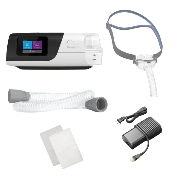 AirSense 11 Autoset Bundle with AirFit P10 Nasal Pillow Mask & Filters