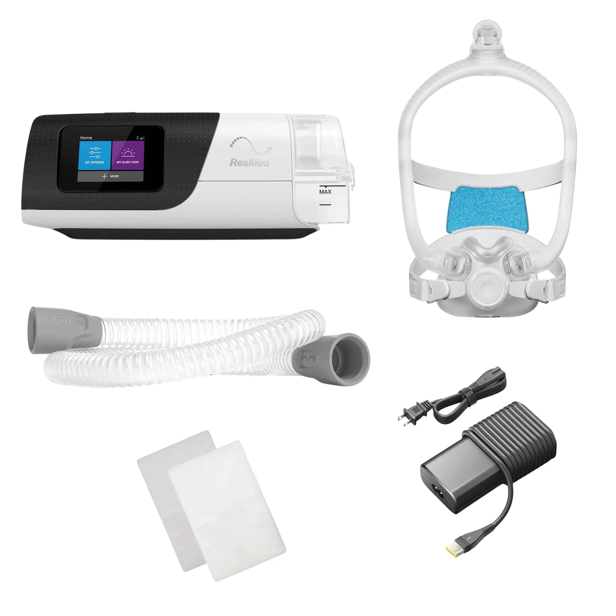 resmed AirSense 11 CPAP Bundle with AirTouch F30i Full Face Mask & Filters for sleep apnea