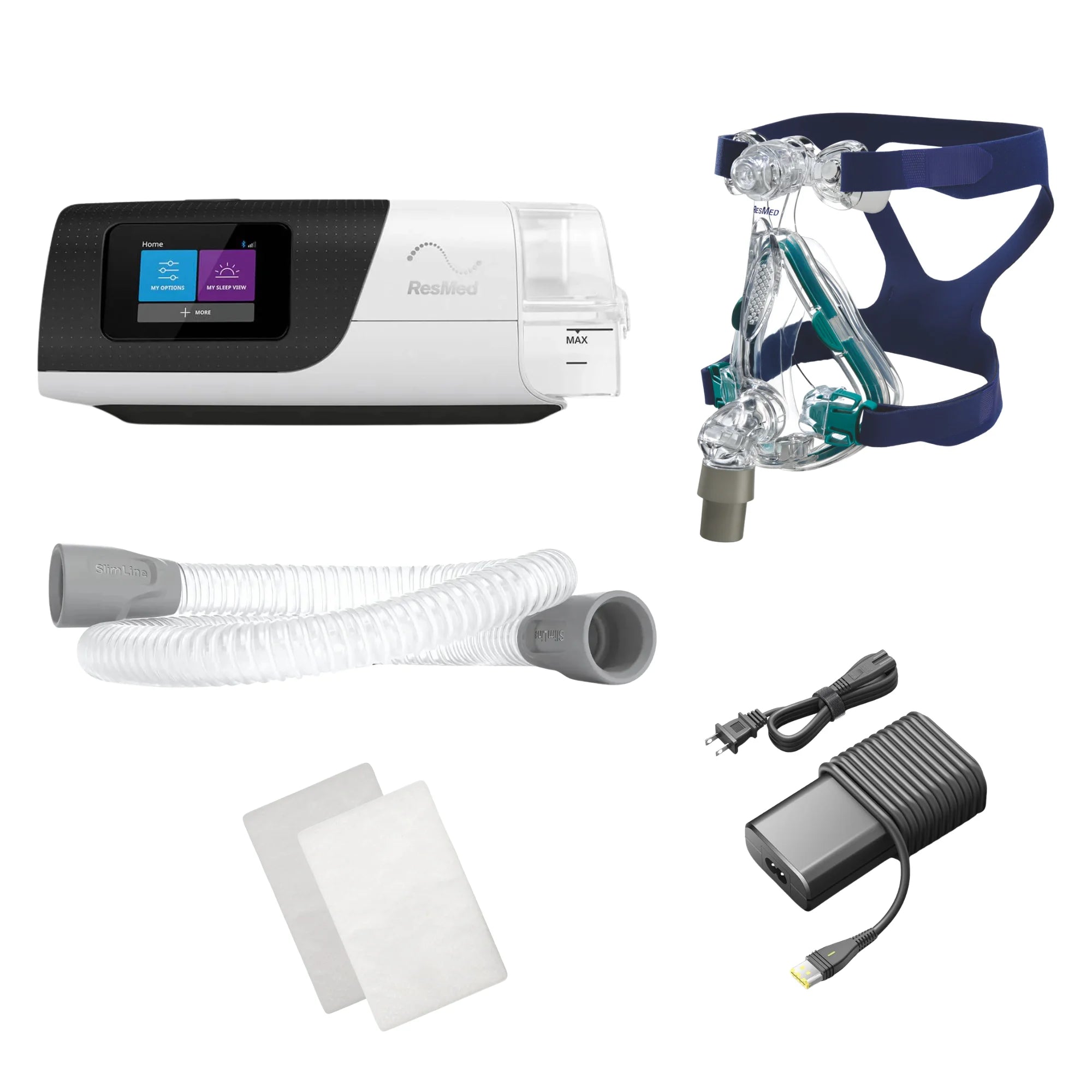 AirSense 11 Autoset Bundle with Mirage Quattro Full Face Mask & Filters