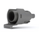 AirSense and AirCurve 11 CPAP air outlet replacement connector, front view of round tubing port