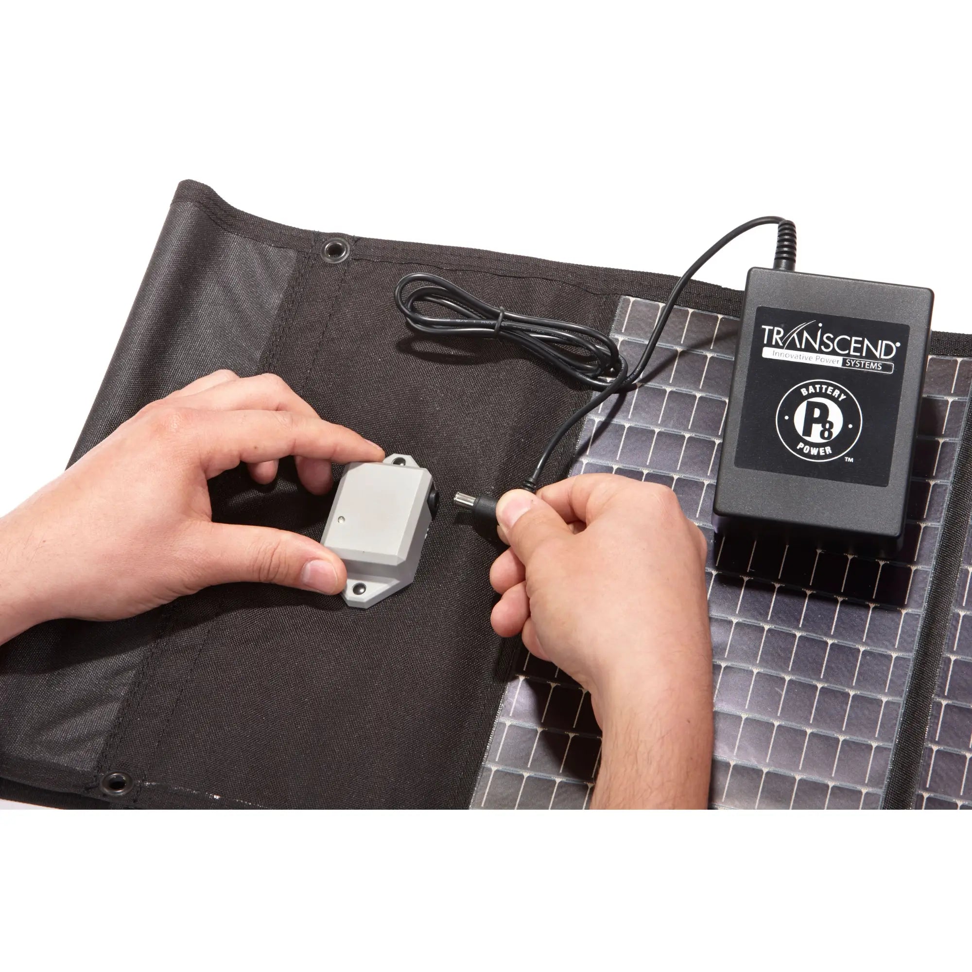 Transcend Portable Solar Battery Charger, perfect for charging CPAP machines while enjoying outdoors