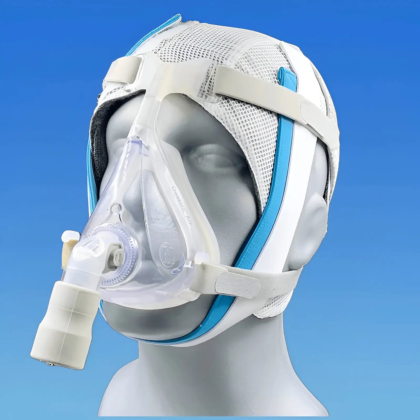 Chin Strap Dual Band Air Deluxe for snoring and cpap therapy with a cpap mask