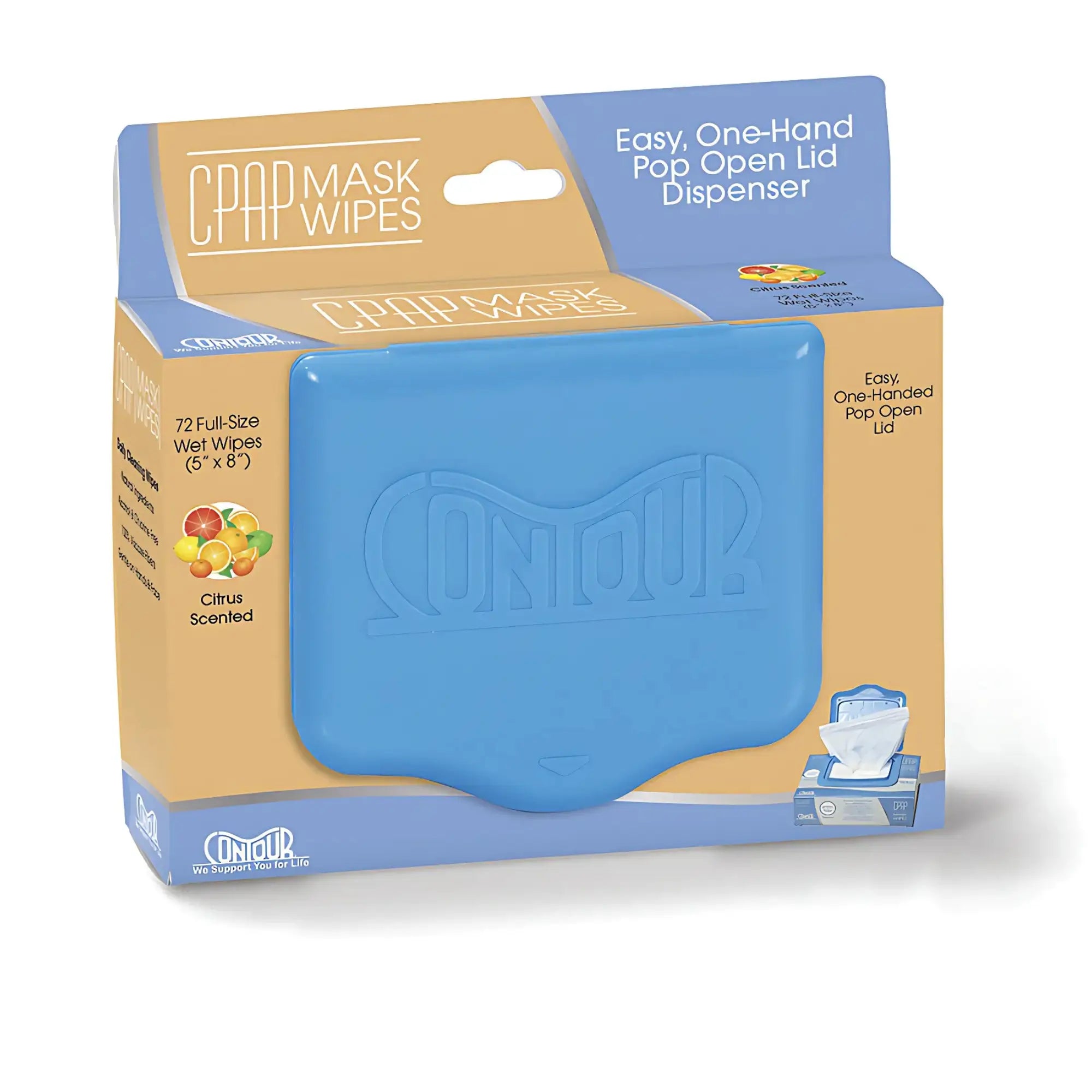 Contour CPAP Mask Cleaning Wipes Alcohol Free