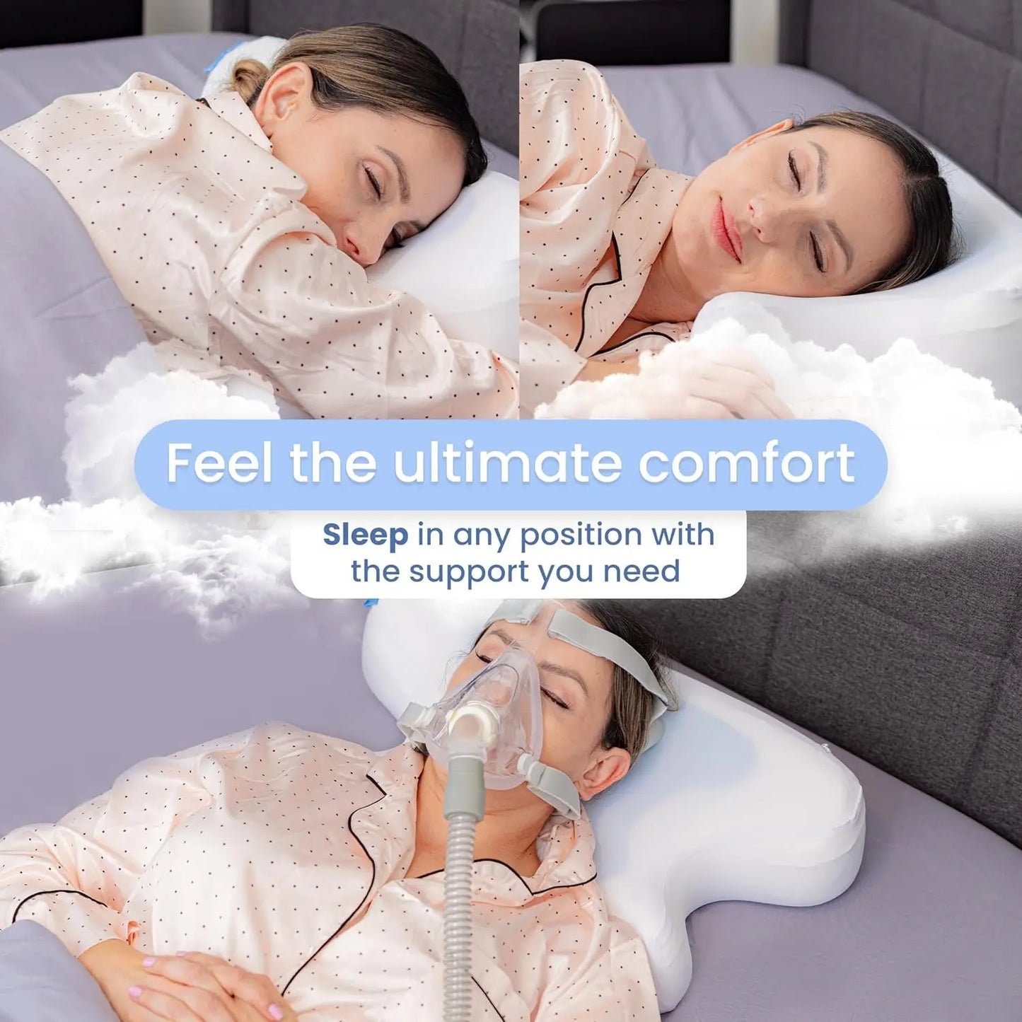 CoolPAP Pillow Contour - Pillow for CPAP, sleep in any position