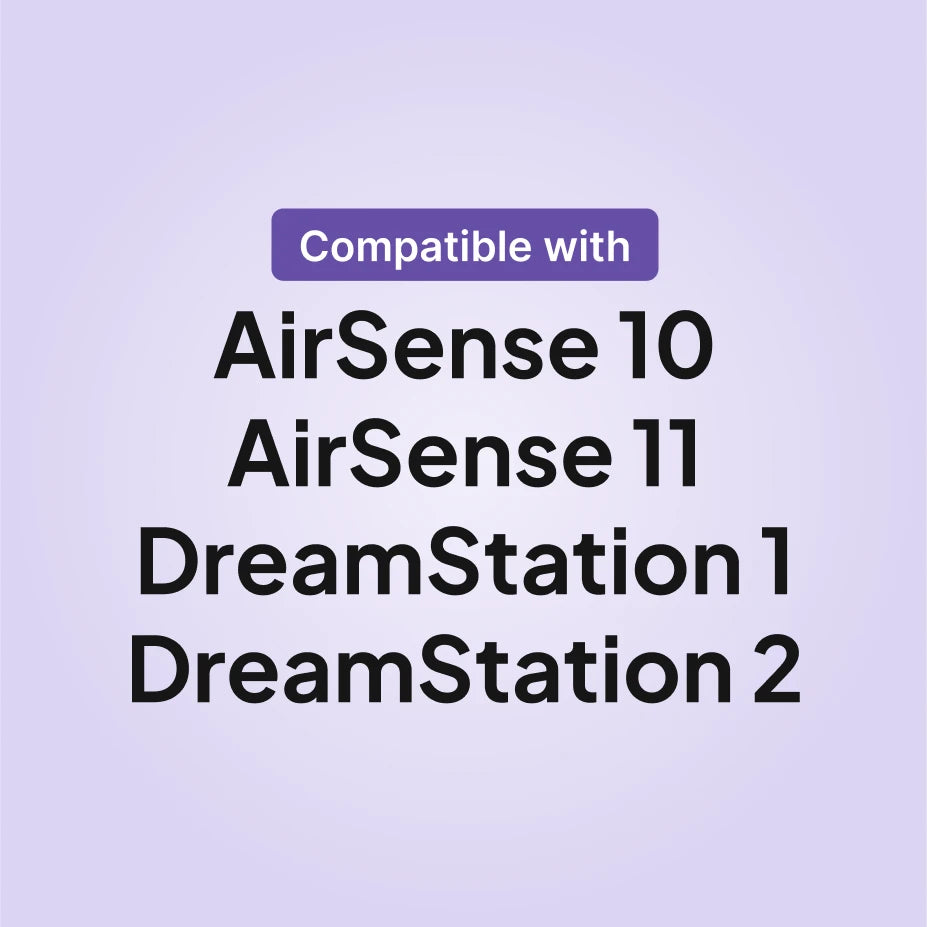 EXP48Pro Apex CPAP battery bank compatible with AirSense 10, AirSense 11, DreamStation 1, and DreamStation 2.