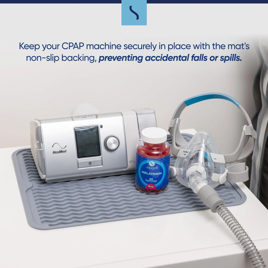 CPAP Nightstand Protector Mat for CPAP & BiPAP Machines for preventing accidental falls or spills