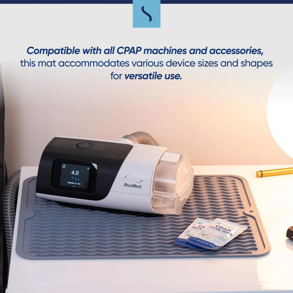 Protector Mat for nightstands and compatible with all the CPAP & BiPAP Machines
