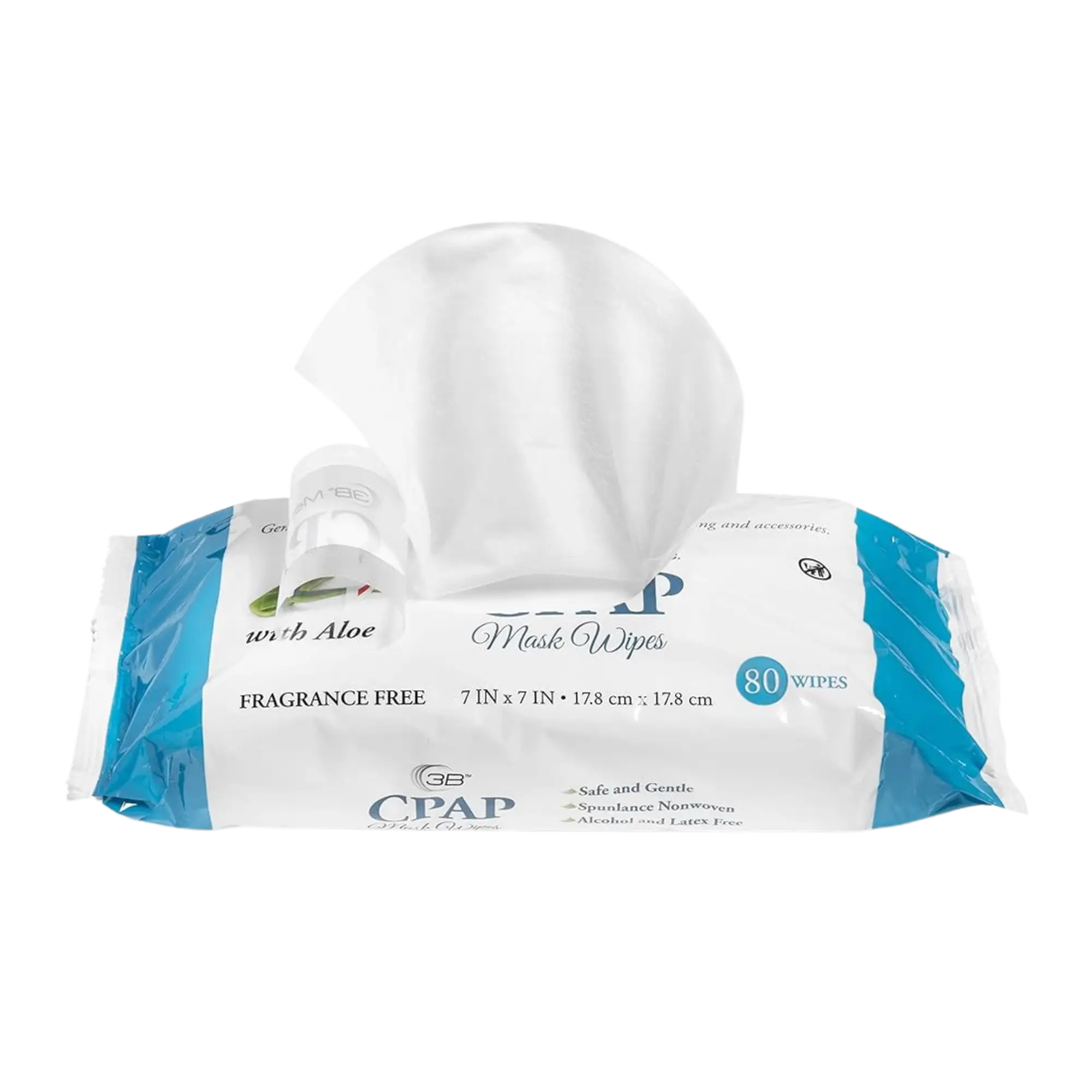 CPAP Wipes (Fragrance Free - Aloe) - 80/pack