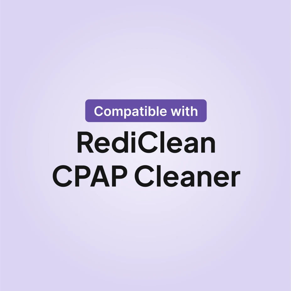 CSpring RediClean filter bundle compatibility infographic for the RediClean CPAP cleaner