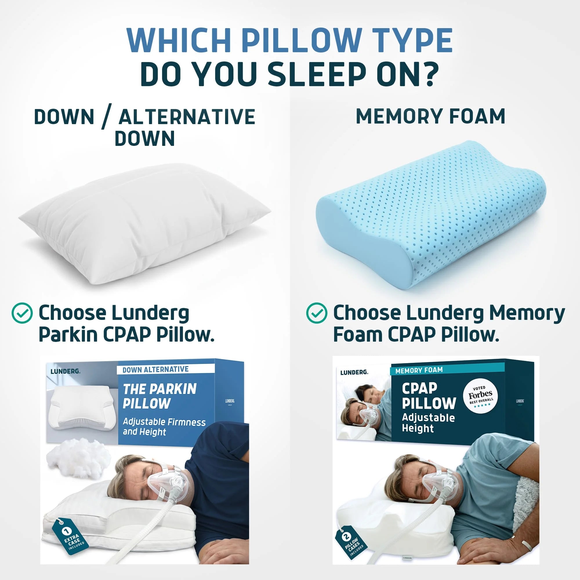 Down Alternative Parkin CPAP Pillow by Lunderg, view 16
