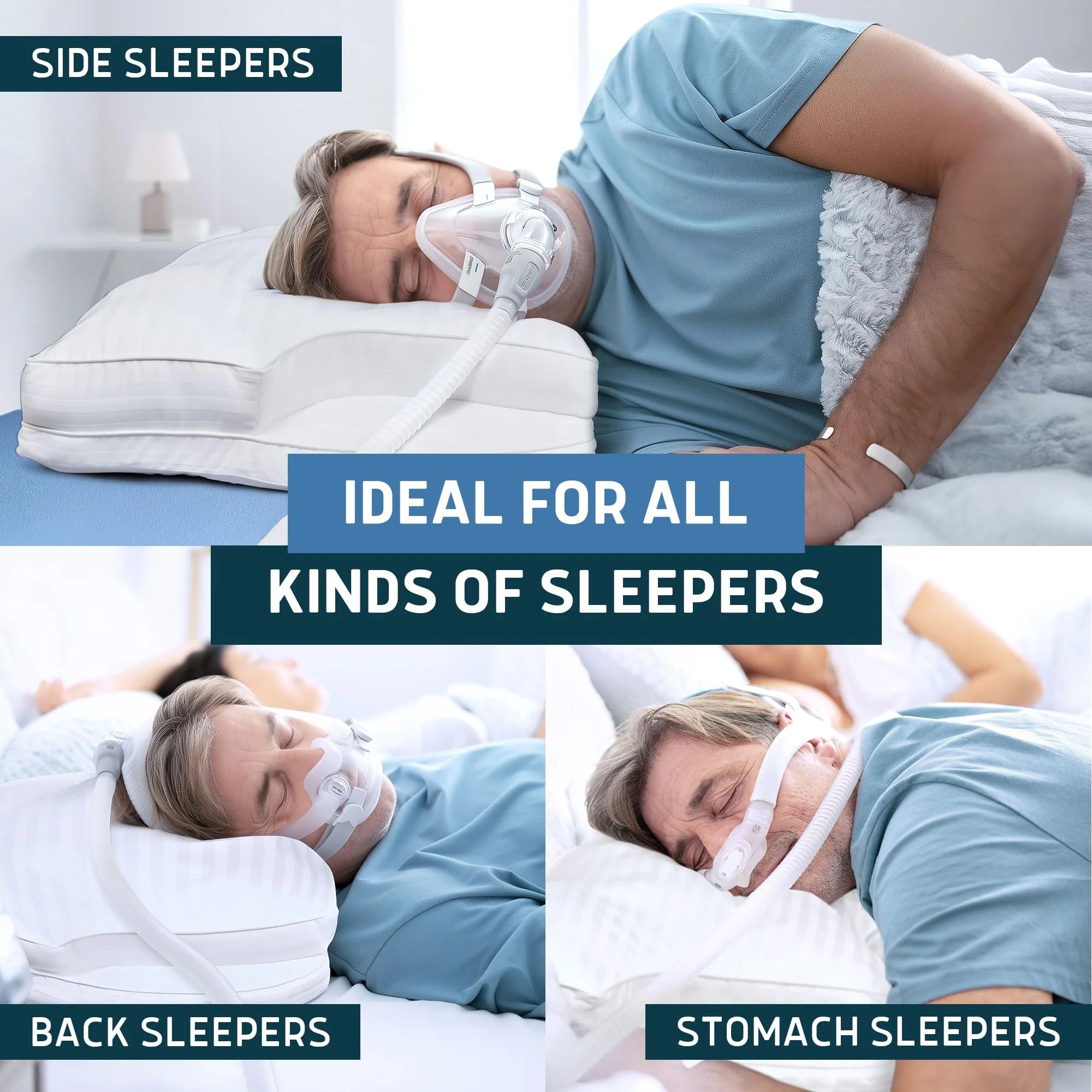 Down Alternative Parkin CPAP Pillow by Lunderg, view 17