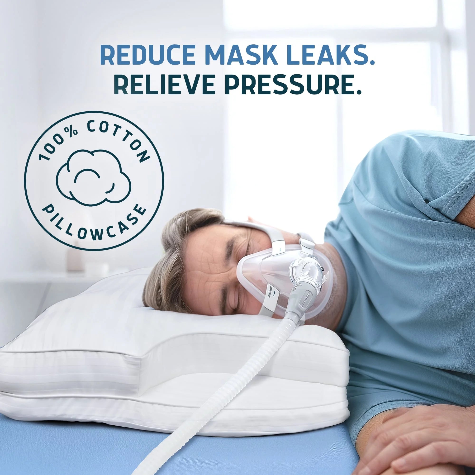 Down Alternative Parkin CPAP Pillow by Lunderg, view 4
